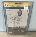 Civil War: Front Line #1 Signed