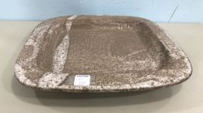 Peters Pottery Nutmeg Square Tray
