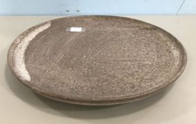 Peters Pottery Nutmeg Round Tray