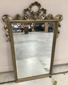 Carolina Mirror Company Antiqued Gold Gilt Wall Mirror