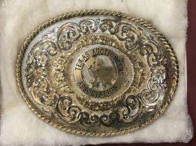 Texas Auctioneers Association Belt Buckle