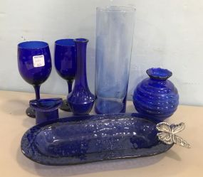 Cobalt Blue Collection of Glassware