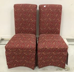 Pair of Skirted Parson's Chairs