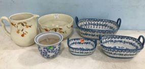 Hall's Pottery, Blue and White Pottery Decor