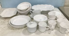 Collection of White China Pieces