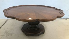 Modern Pie Crest Coffee Pedestal Table