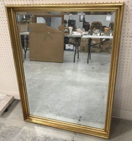 Modern Gold Gilt Beveled Mirror