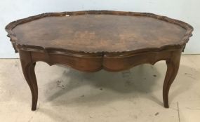 Vintage French Style Oval Coffee Table