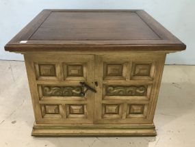 French Provincial Square Side Cabinet