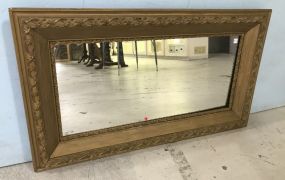 Vintage Gold Painted Wood Framed Mirror
