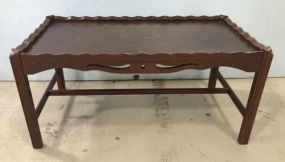 Vintage Thin Wood Coffee Table