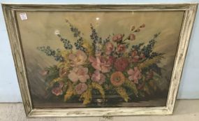 Vintage Framed Floral Print