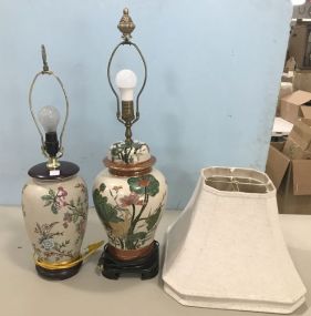 Two Decorative Oriental Style Table Lamps