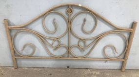 Painted Iron Bed Headboard