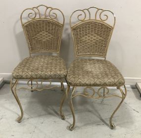Pair of Modern Iron Side Chairs