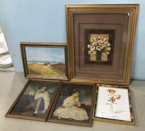Five Decorative Prints and Painting