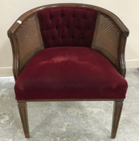 French Provincial Cane Side Club Chair