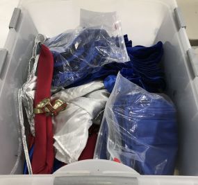Box of Assorted Napkins, Linens, and Table Clothes