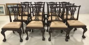 12 Antique Reproduction Chippendale Ball-n-Claw Dinning Chairs