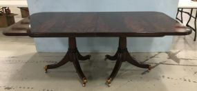 Antique Reproduction Maitland Smith Double Pedestal Dinning Table