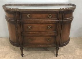 Antique Reproduction French Style Demi Lune Console