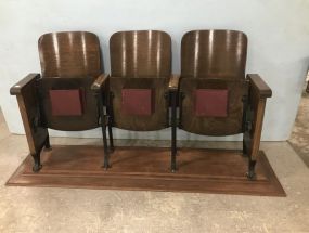 Vintage Oak Stadium Seating