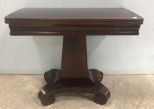 Empire Style Pedestal Game Table