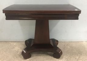 Empire Style Pedestal Game Table