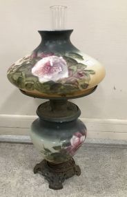 Vintage Hand Painted Glass Lamp