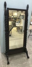 Antique Reproduction Carved Chevel Mirror
