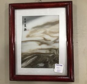 Chinese Framed Stone Painting