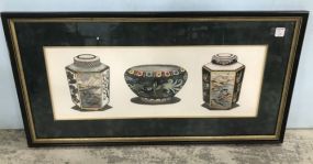 Signed Artist Print of Chinese Vases II