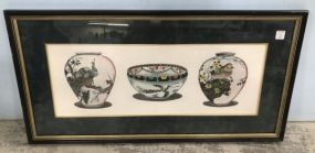 Signed Artist Print of Chinese Vases I