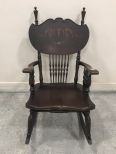 Unique Antique Spindle Back Rocker