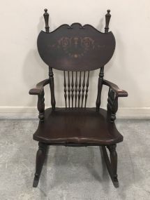 Unique Antique Spindle Back Rocker