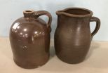 Two Brownware Jugs