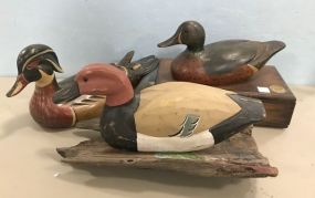 Hand Carved Tom Taber Duck Decoys