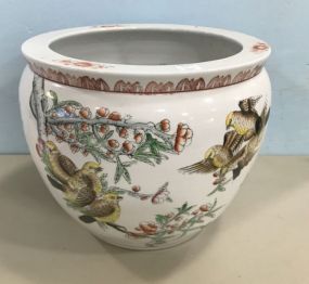 Chinese Porcelain Hand Painted Fish Bowl