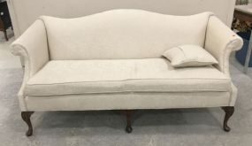 Clayton Marcus Upholstered Camel Back Sofa