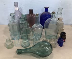 Collection of Vintage Glass Bottles