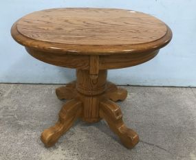 Eller Vintage Oak Pedestal Stand