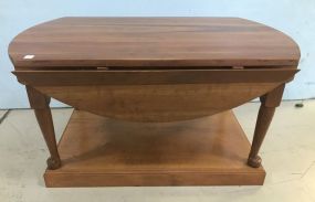 Cherry Drop Leaf Coffee Table On Base