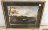 Framed Reproduction Print of Hunt Scene