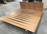 Designer Mid Century Oriental Contributed Platform Bed