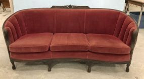 Vintage Victorian Style Three Cushion Sofa