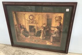 Print of 1800's Music Room Scene