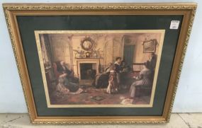 Print of 1800's Music Room Scene