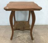 Chestnut Square Flare Leg Parlor Table