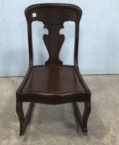 Vintage Mahogany Sewing Rocker