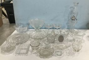 Collection of Clear and Pressed Glassware
